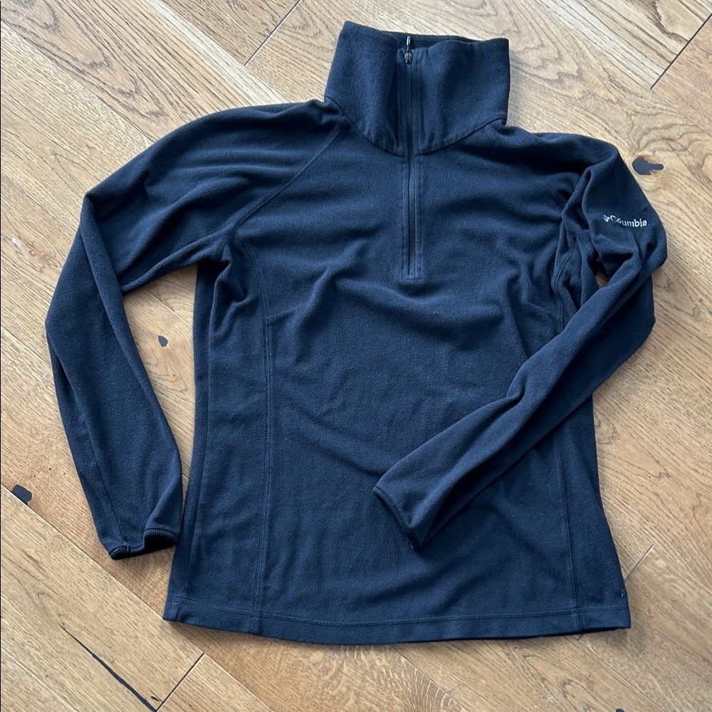 Columbia Black Quarter-Zip Fleece Pullover (3))